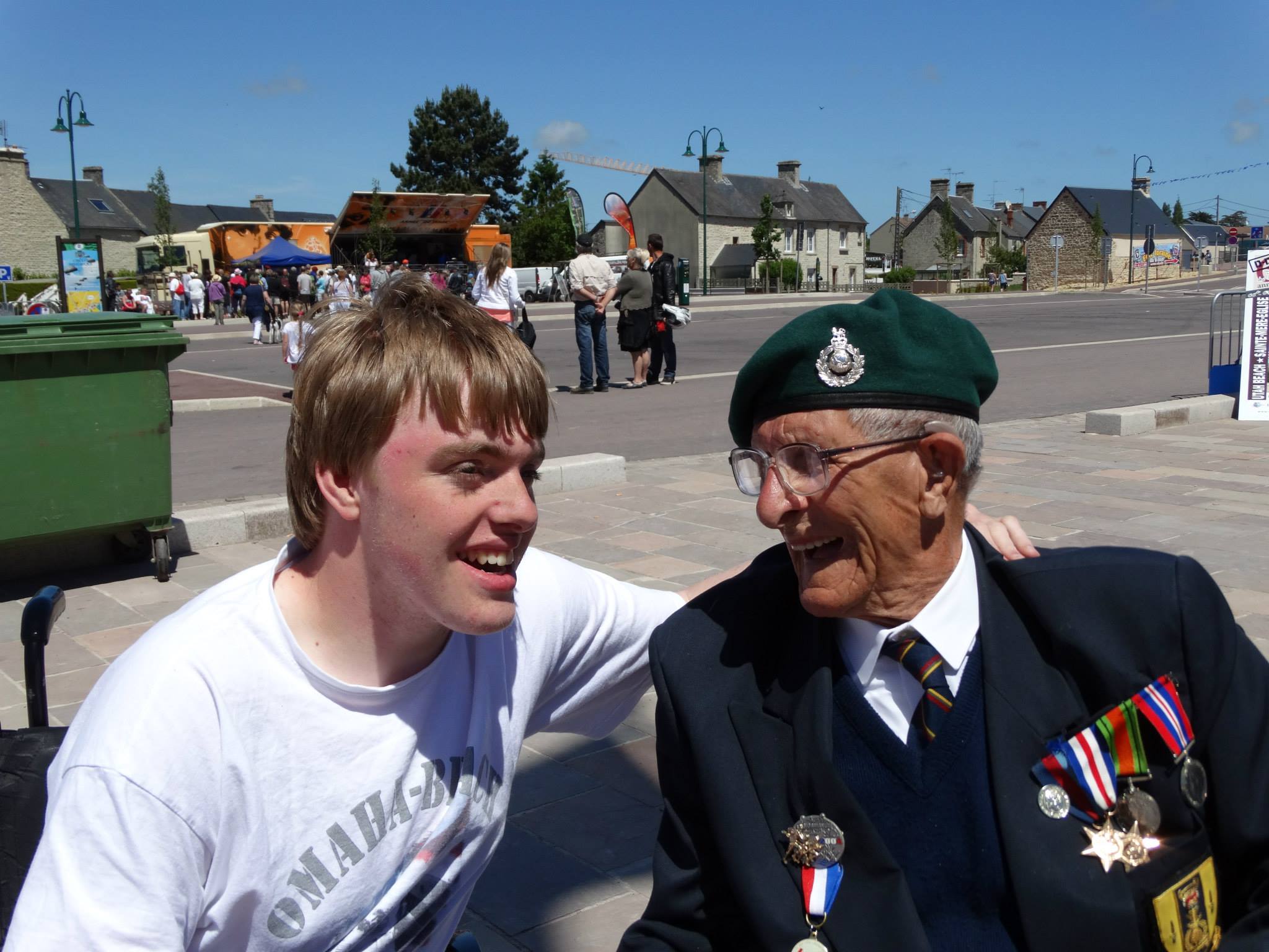 Maurits met een van de veteranen.