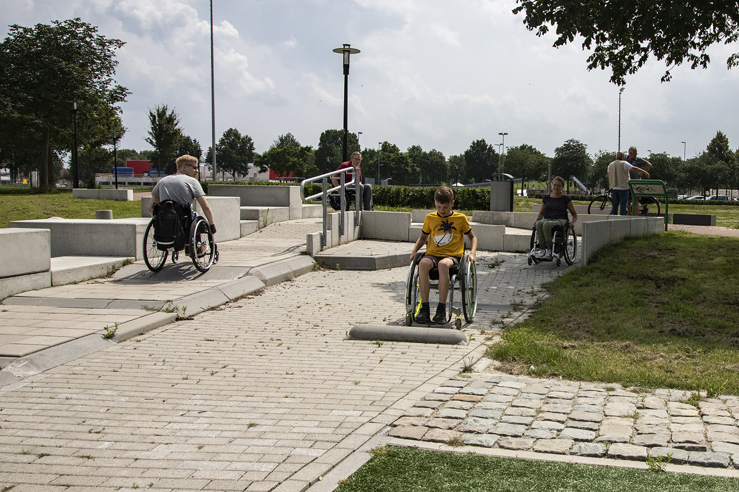 Het rolstoelvaardigheidspark in Zeeewolde  © Anco van den Berg